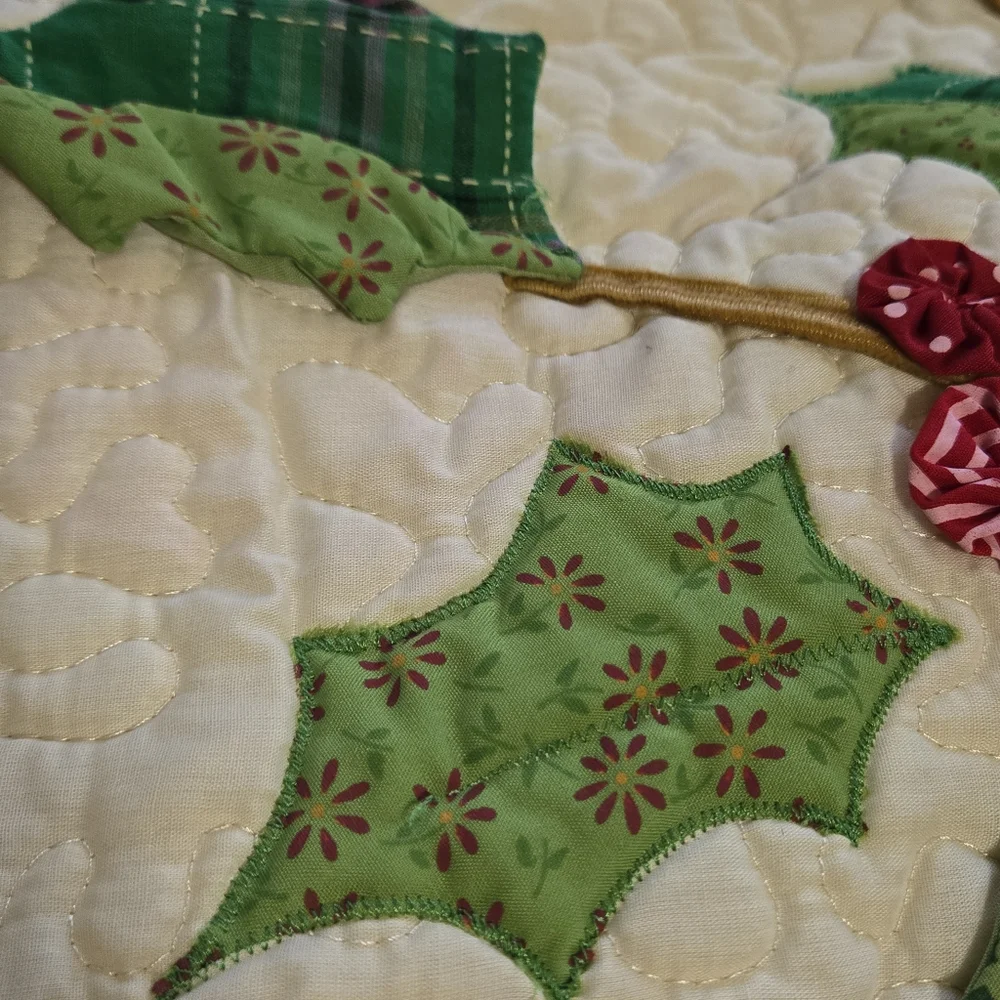 Cracker Barrel Holiday Blanket Throw Lap Quilt NOEL Christmas Tree NEW